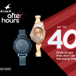 Fastrack New Astor FS1 PRO Smartwatch, Large Super AMOLED Display 5 CM AOD, NextGen Chipset lag Free & Fast Experience